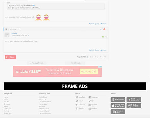 Ads Inventory Forum (Thread Page)